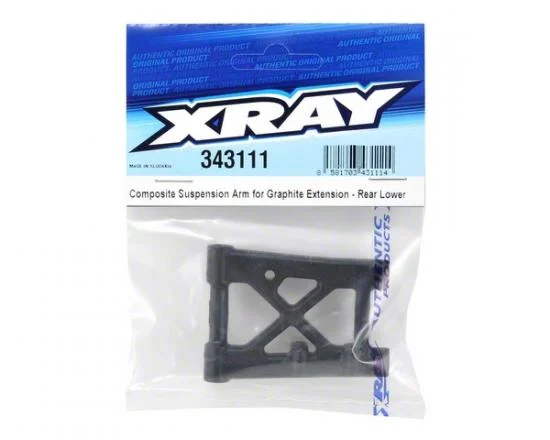 XRay Composite Suspension Arm For Graphite Extension - Rear Lower — image 2 of 3