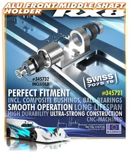 XRay Aluminium Front Middle Shaft Holder - Set — image 2 of 3