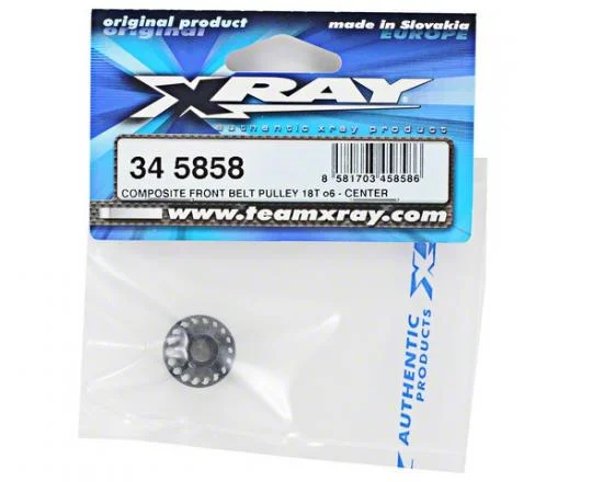 XRay Composite Front Belt Pulley 18T O6 - Center &mdash; image 2 of 4