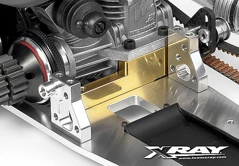 XRay Aluminium Radio Plate Mounts (L+R) - Swiss 7075 T6