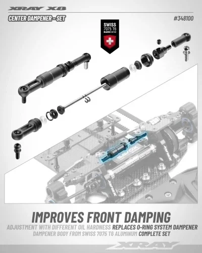 XRay X8 Center Dampener - Set — image 2 of 2