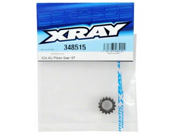 XRay Xca Aluminium 7075 T6 Hard Coated Pinion Gear - 15T (1st) — image 2 of 3