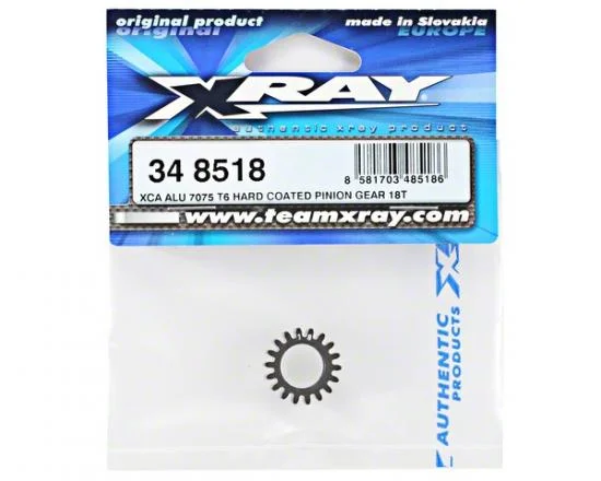 XRay Xca Aluminium 7075 T6 Hard Coated Pinion Gear - 18T (1st) — image 2 of 3