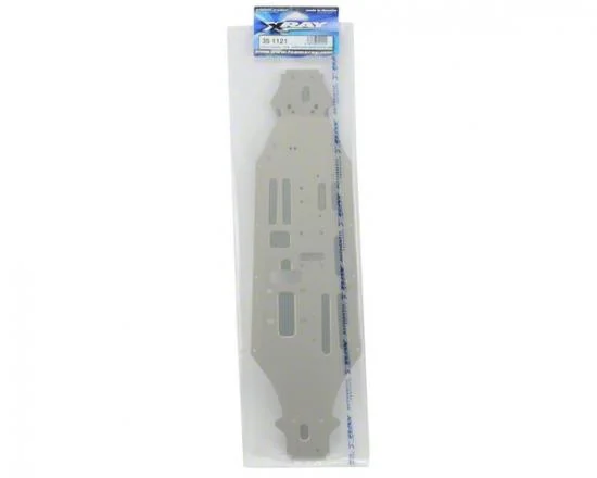 XRay GTXE Aluminium Chassis - Long - Hardcoated Swiss 7075 T6 (3mm) — image 2 of 3