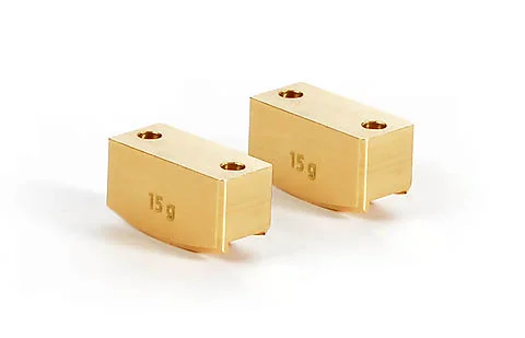 XRay Brass Rear Upright Weight 15G (2)