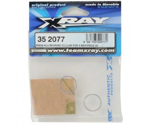 XRay XB808 Aluminium Bearing Collar For 3 Diff Bearings (2) — image 2 of 5