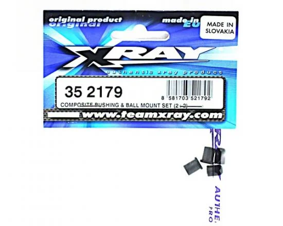 XRay Composite Bushing + Ball Mount Set (2+2) &mdash; image 2 of 2