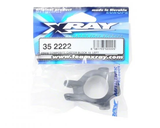 XRay XB808 Composite Caster Block 10 Deg Left — image 2 of 3