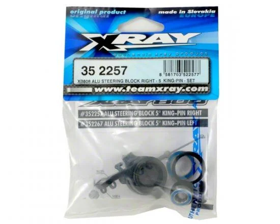 XRay XB808 Aluminium Steering Block Right - 5 Deg King-Pin - Set — image 2 of 5