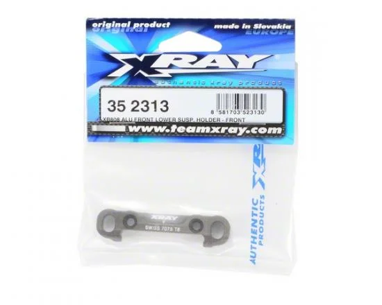 XRay XB808 Aluminium Front Lower Susp. Holder - Front - Swiss 7075 T6 (7mm) - Hard Coated &mdash; image 2 of 4