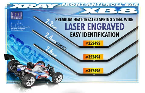 XRay XB8 Front Anti-Roll Bar 2.2mm
