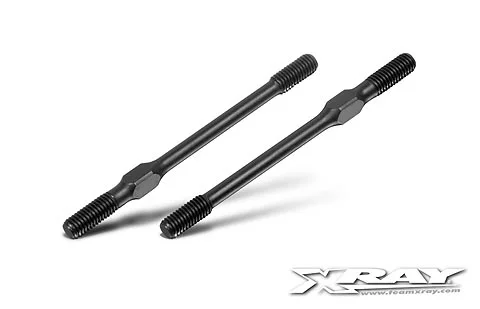 XRay Adj. Turnbuckle M5 L/R 70 mm - Hudy Spring Steel (2) — image 3 of 4