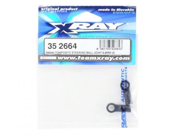 XRay XB808 Composite Steering Ball Joint 6.8mm (2) - V2 &mdash; image 2 of 4