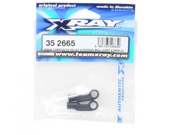 XRay XB808 Composite Relief Steering Ball Joint 6.8mm (2) - V2 &mdash; image 2 of 3