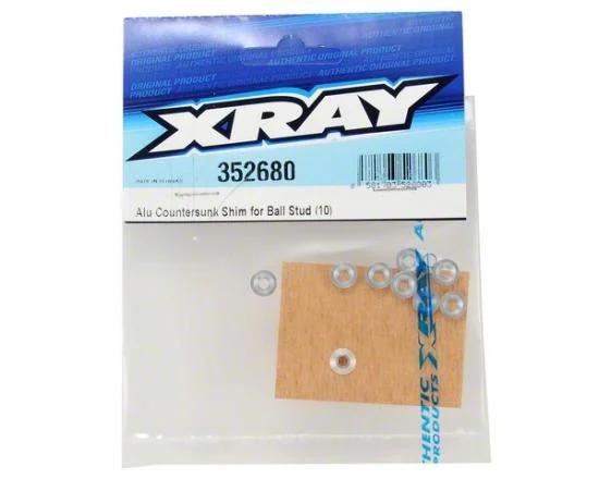 XRay Aluminium Countersunk Shim For Ball Stud (10) &mdash; image 3 of 4