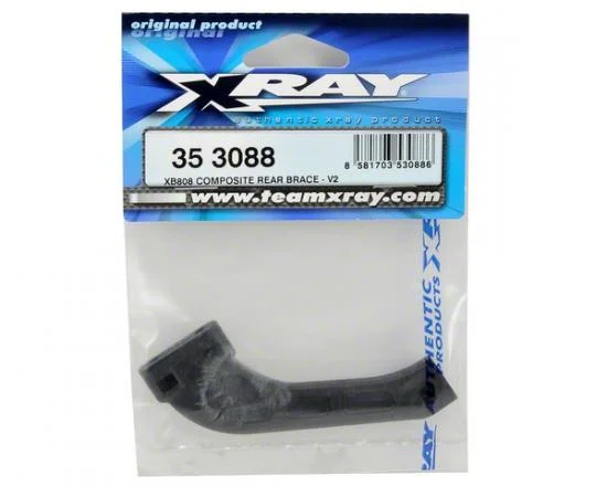 XRay XB808 Composite Rear Brace - V2 &mdash; image 3 of 4