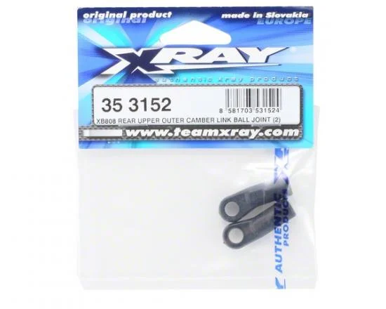 XRay XB808 Rear Upper Outer Camber Link Ball Joint (2) — image 2 of 3