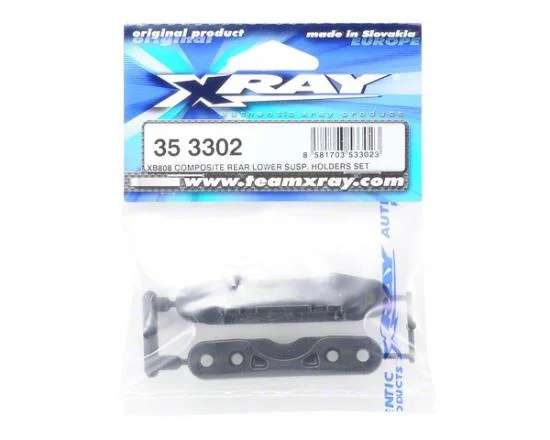 XRay XB808 Composite Rear Lower Susp. Holders Set — image 2 of 3