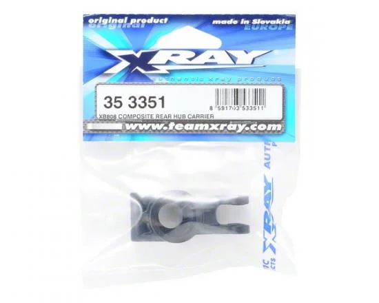 XRay XB808 Composite Rear Hub Carrier — image 2 of 4