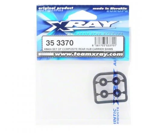 XRay XB808 Set Of Composite Rear Hub Carrier Shims — image 2 of 3