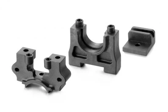 XRay Center Diff Mounting Plate Set - Graphite — image 2 of 3