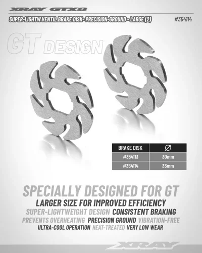 XRay Super-Lightweight Ventilated Brake Disk - Precision-Ground - Large (2) &mdash; image 2 of 2