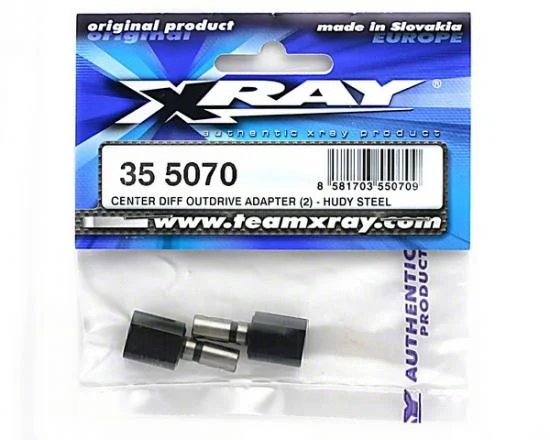 XRay Center Diff Outdrive Adapter - Hudy Steel (2) &mdash; image 2 of 2