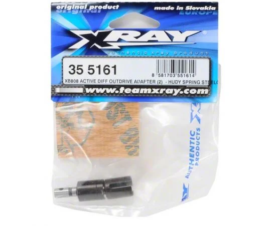 XRay XB808 Active Diff Outdrive Adapter - Hudy Spring Steel (2) --- Replaced With #355162 &mdash; image 2 of 3
