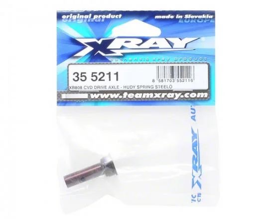 XRay XB808 CVD Drive Axle - Hudy Spring Steel &mdash; image 2 of 3