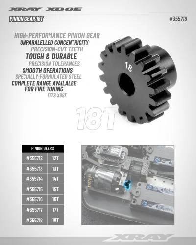 XRay 18T Pinion Gear — image 2 of 2