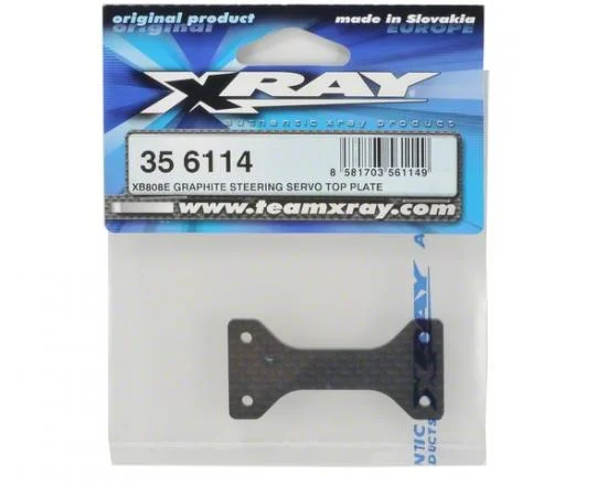 XRay XB808E Graphite Steering Servo Top Plate — image 3 of 3