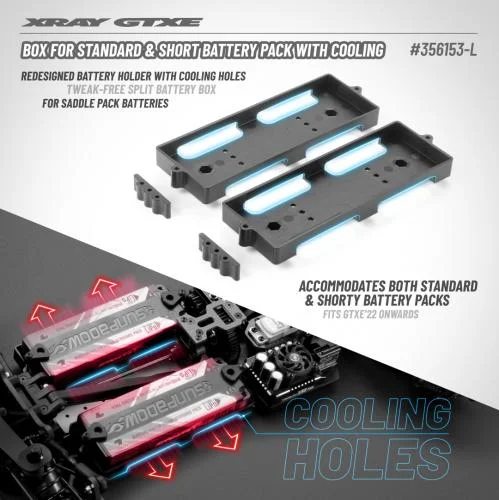 XRay GTXE Box For Standard And Short Battery Pack With Cooling (2) — image 2 of 2
