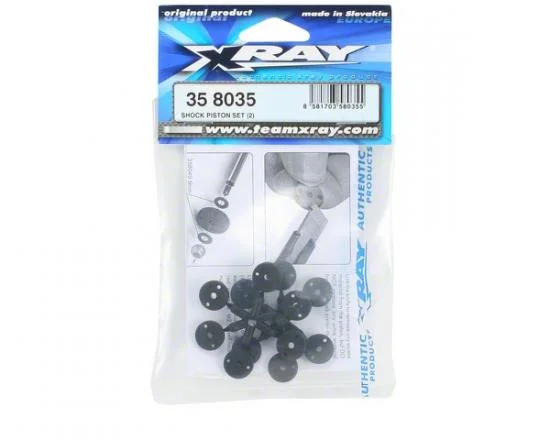 XRay Shock Piston Set - Hard (2) — image 2 of 2