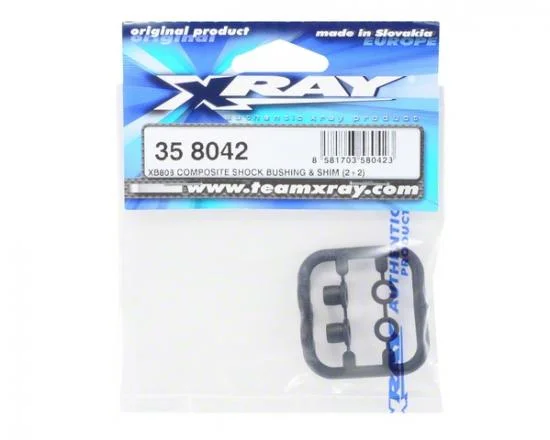 XRay XB808 Composite Shock Bushing + Shim (2+2) — image 2 of 3