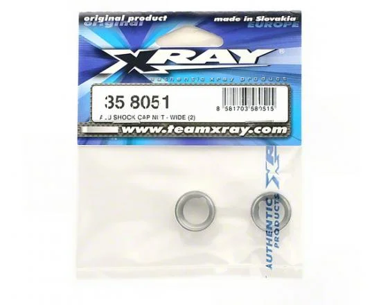 XRay Aluminium Shock Cap Nut - Wide (2) &mdash; image 2 of 2