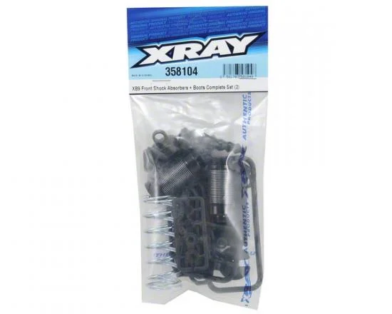 XRay XB9 Front Shock Absorbers + Boots Complete Set (2) — image 2 of 2