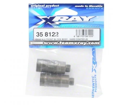 XRay XB808 Aluminium Front Shock Body - Hard Coated (2) — image 2 of 3