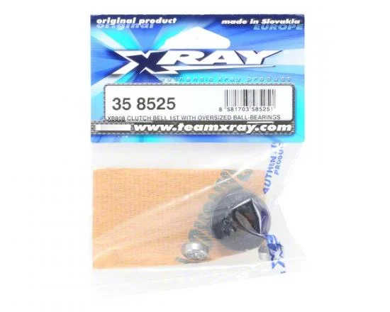 XRay XB808 Clutch Bell 15T With Oversized 5X12X4mm Ball-Bearings - V2 &mdash; image 2 of 4