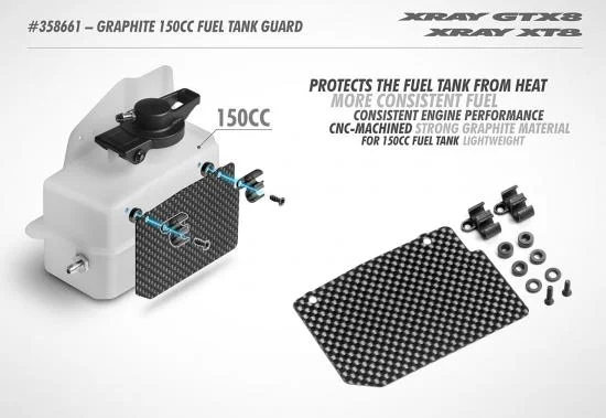 XRay Graphite 150Cc Fuel Tank Guard — image 2 of 2