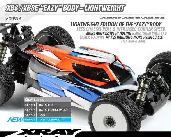 XRay XB8 / XB8E Eazy Body - Lightweight — image 2 of 2