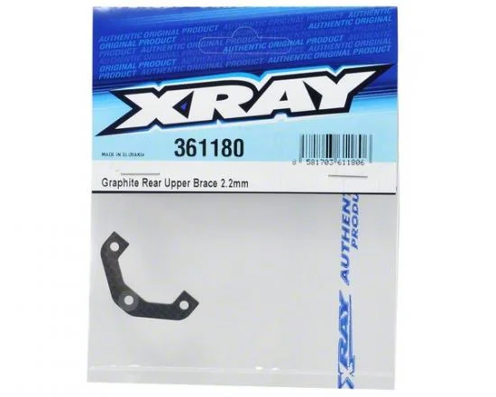 XRay Graphite Rear Upper Brace 2.0mm — image 2 of 2
