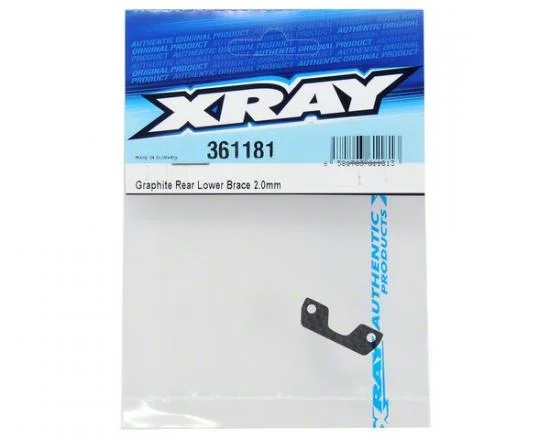 XRay Graphite Rear Lower Brace 2.0mm &mdash; image 2 of 2