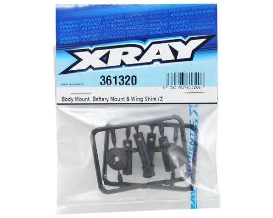 XRay Body Mount, Battery Mount + Wing Shim (2) — image 3 of 3