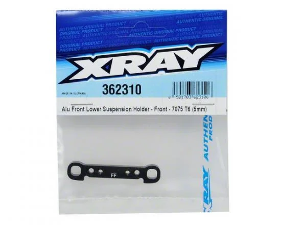 XRay Aluminium Front Lower Susp. Holder - Front - 7075 T6 (5mm) — image 2 of 2