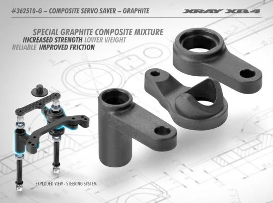 XRay Composite Servo Saver - Graphite — image 3 of 3