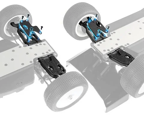 XRay Graphite Front Lower Arm Plate 1.6mm (L+R)