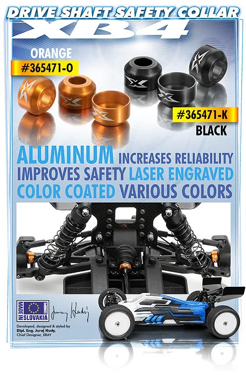 XRay Aluminium Drive Shaft Safety Collar - Black (3)