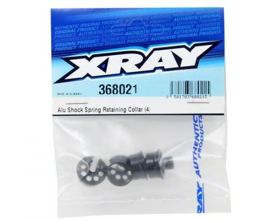 XRay Aluminium Shock Spring Retaining Collar (4) &mdash; image 3 of 4
