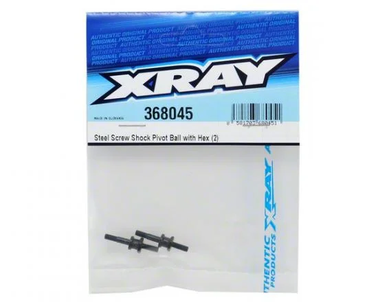 XRay Steel Screw Shock Pivot Ball With Hex (2) &mdash; image 2 of 2