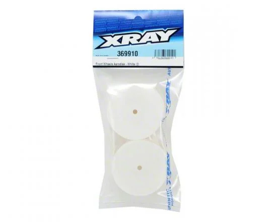 XRay XB4 Front Wheels - White Aerodisk - 14mm Hex (2) — image 2 of 2